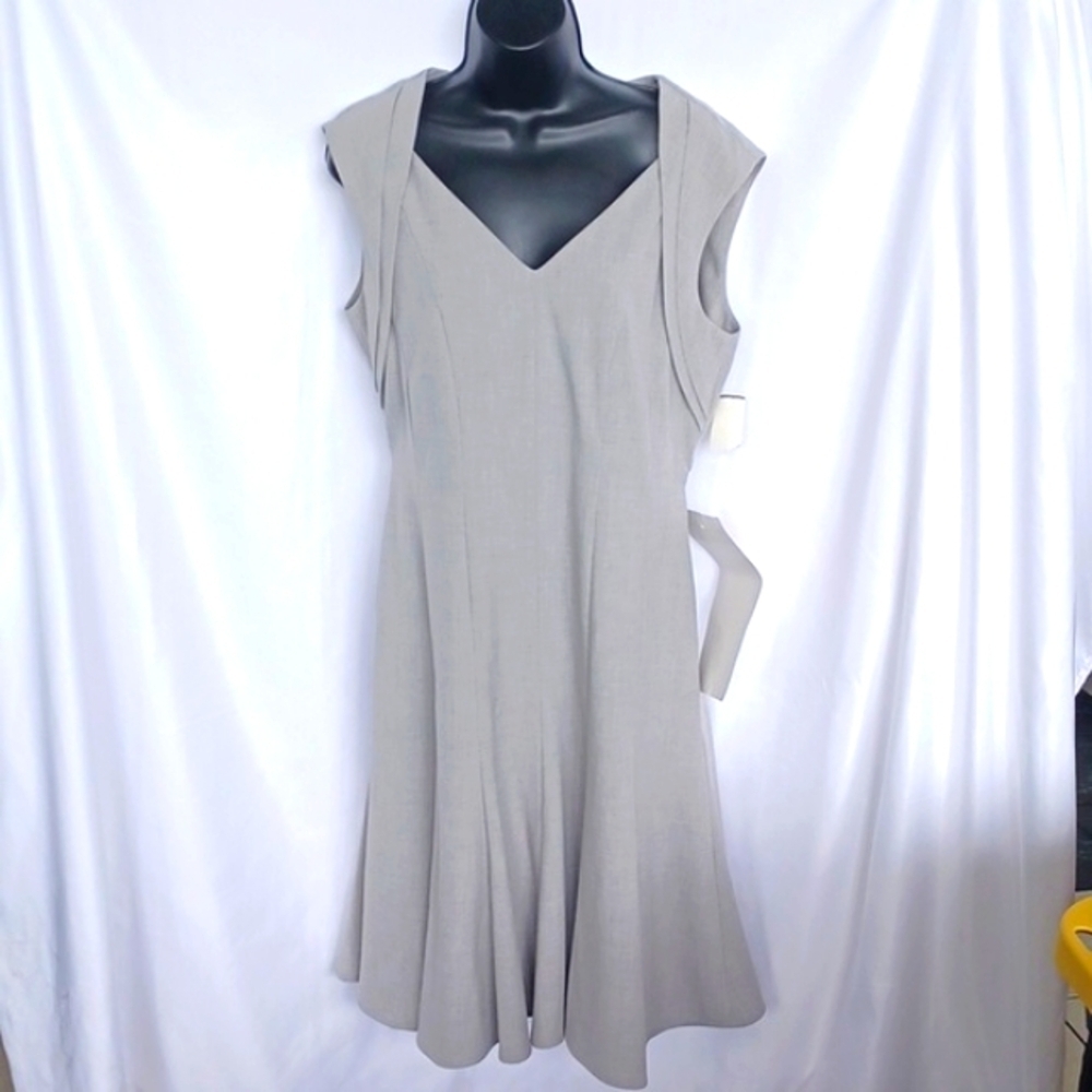 Calvin Klein Fit & Flare dress, gray